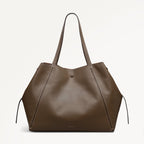 The Delphine Extra Large Open Top Tote Coffee - 113045