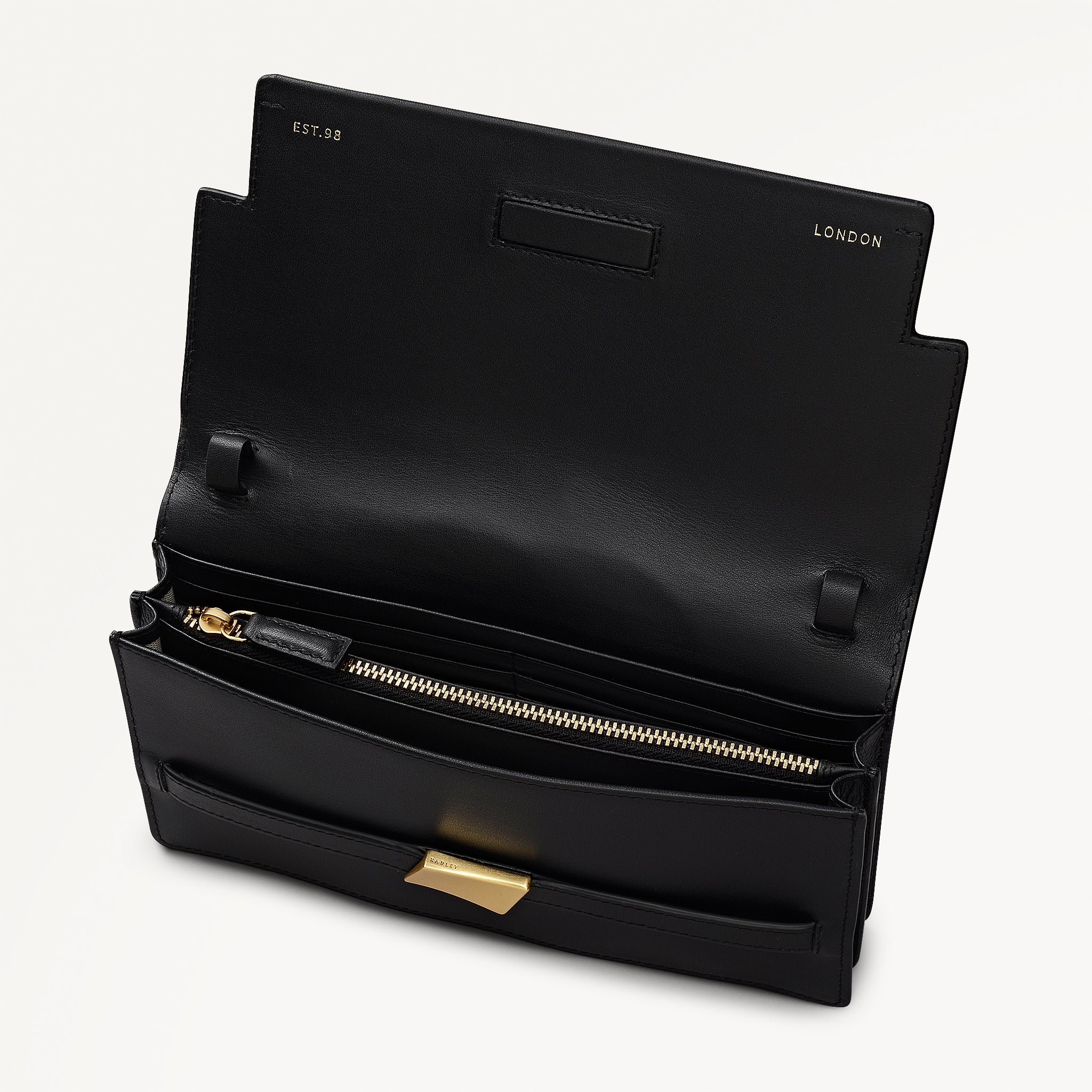 The Christina Mini Flapover Shoulder Black - 113054