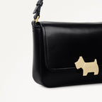 Percy Grove Medium Flapover Cross Body Black - 113279