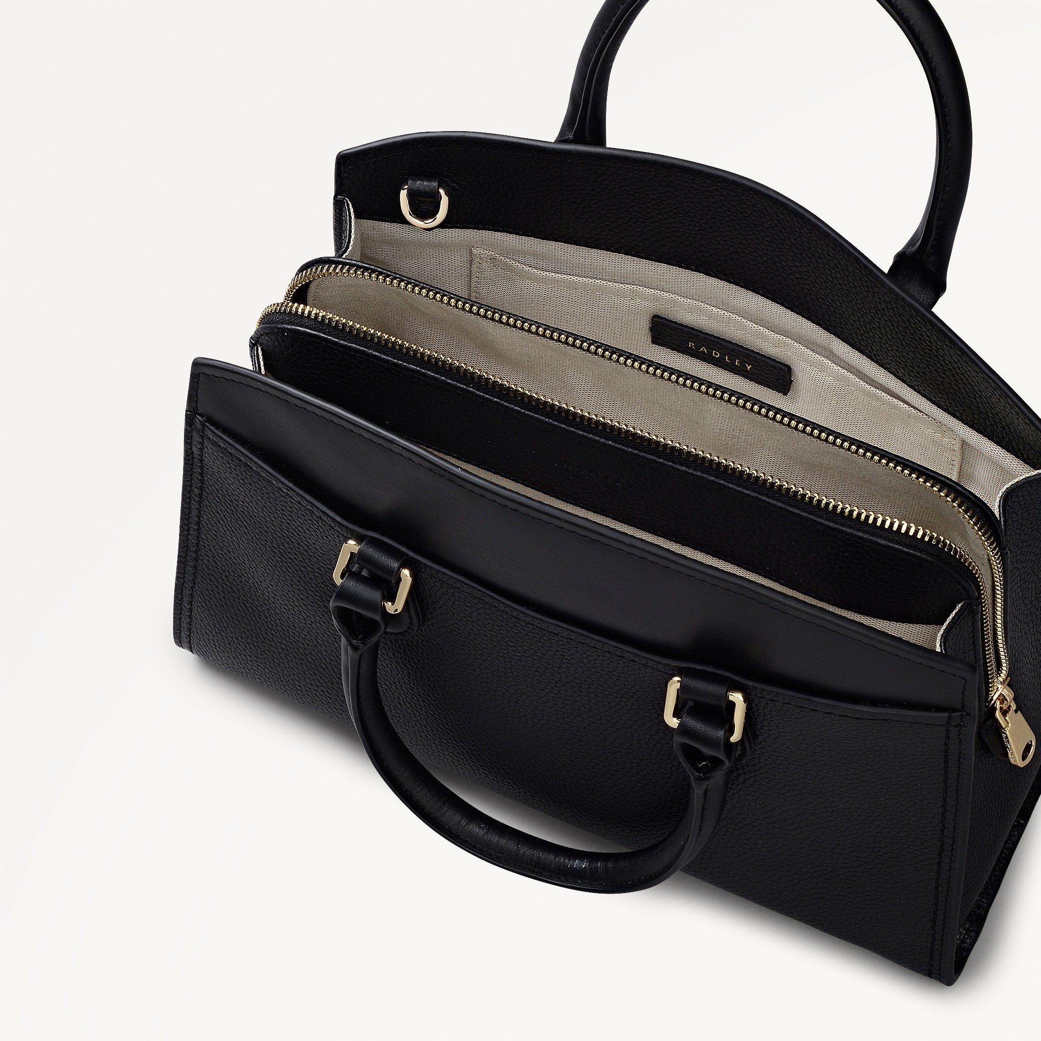 Portland Way Medium Zip Around Grab Black - 113284