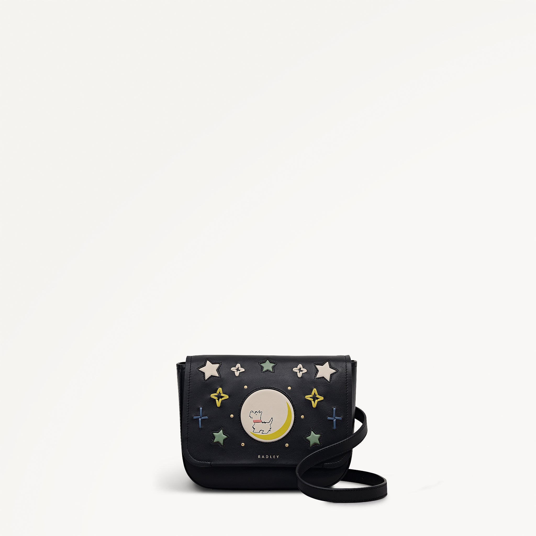 To The Moon Small Flapover Cross Body Black - 113297