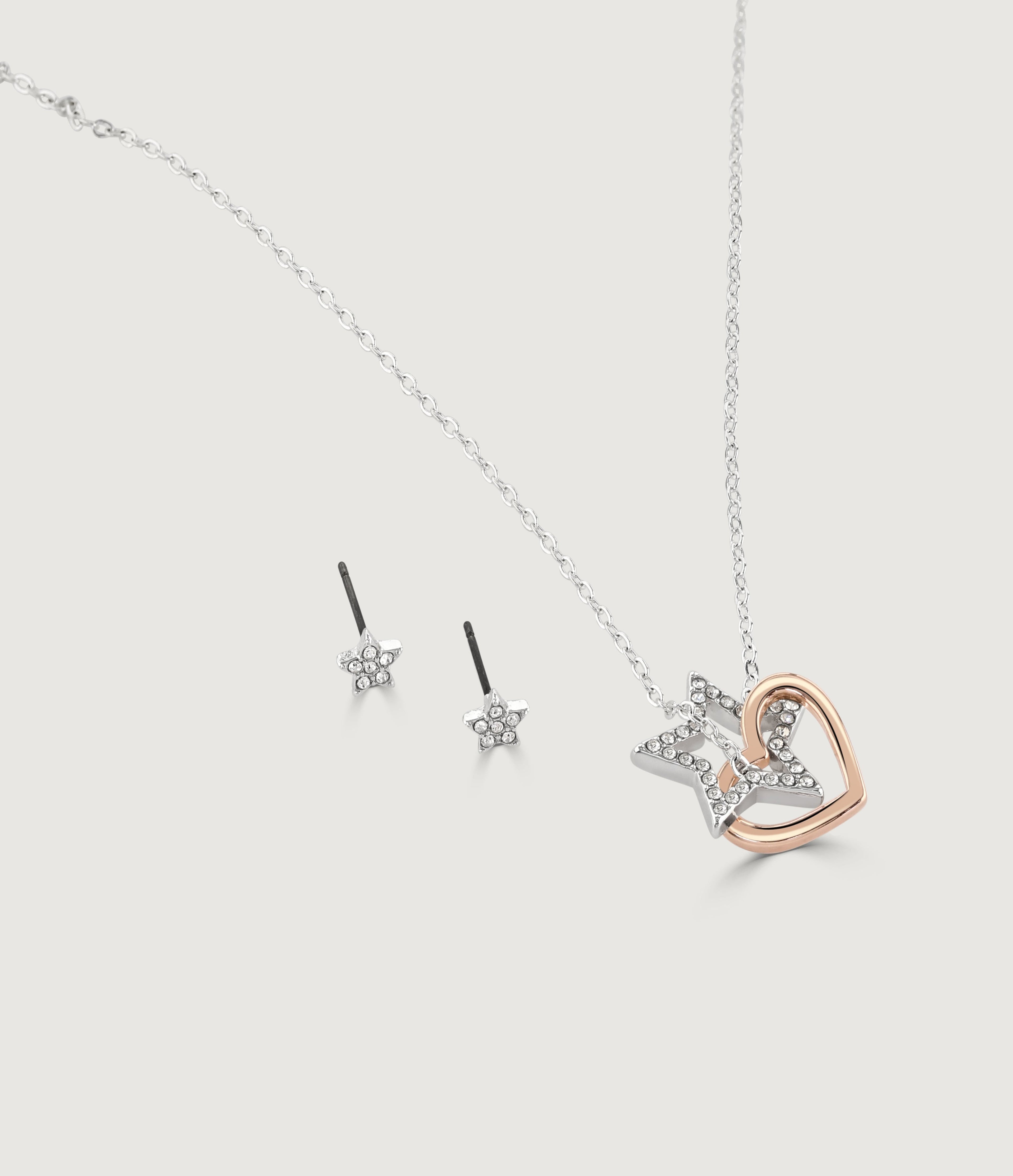 WISH UPON A STAR EARRING AND PENDANT SET
