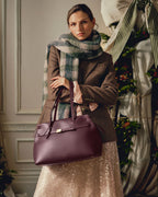 The Christina Large Ziptop Shoulder Dark Cherry - 113044