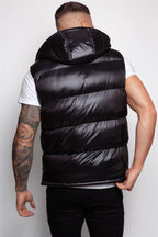 Shiny Hooded Gilet