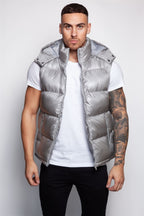 Shiny Hooded Gilet