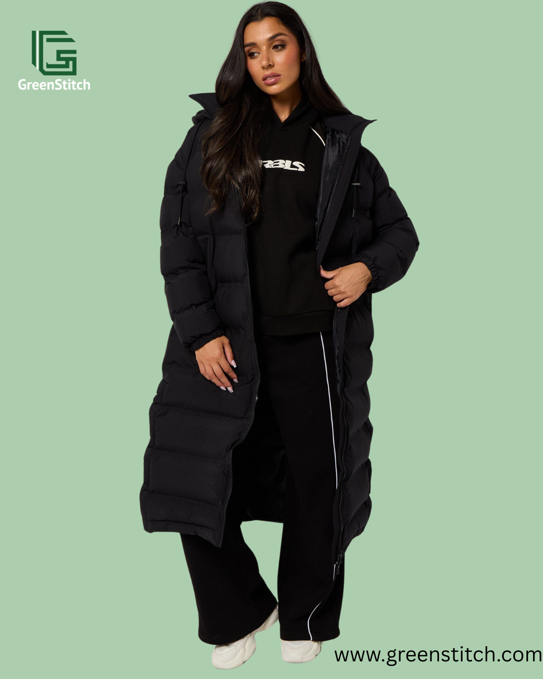 Urban Bliss Black Heatseal Maxi Puffer Coat