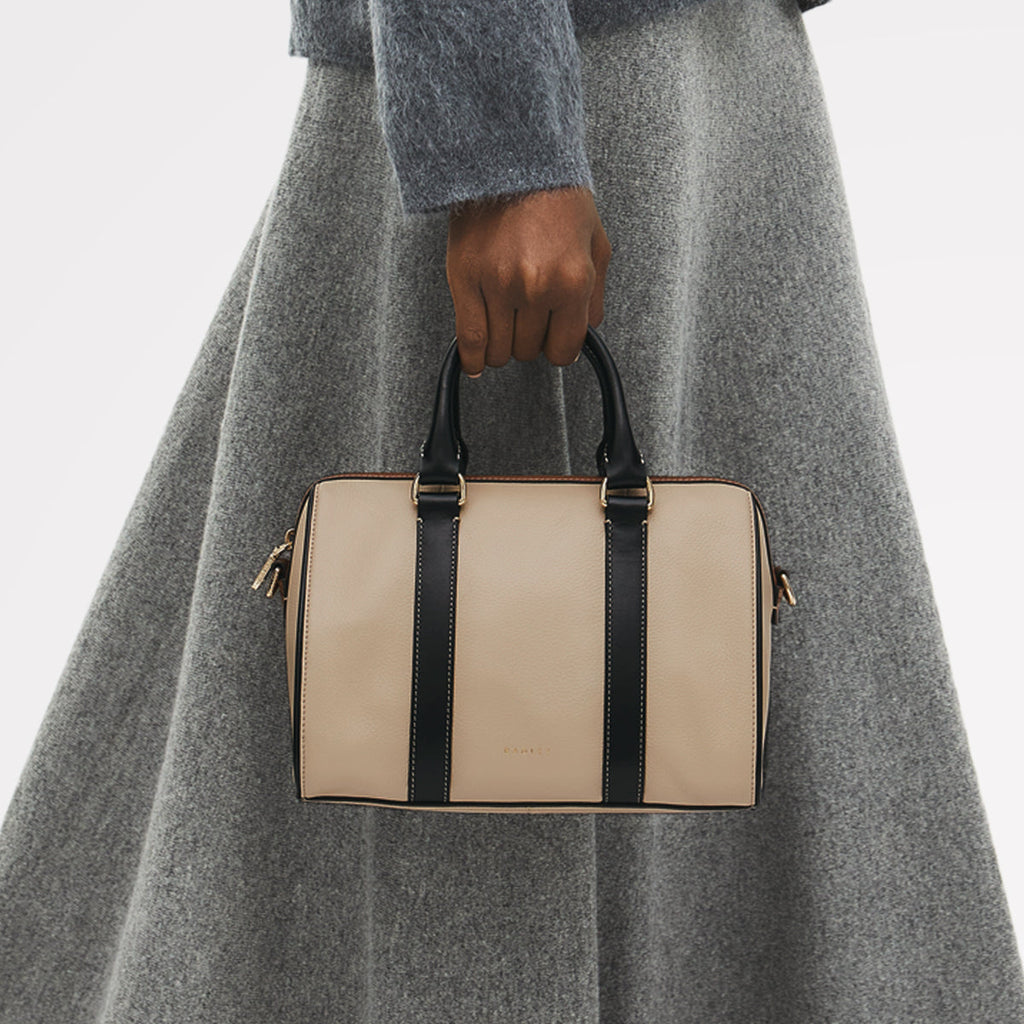 Noble Alley - Colourblock Medium Ziptop Grab Porcini - 113013