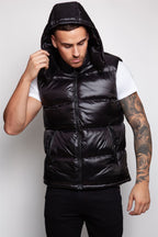 Shiny Hooded Gilet