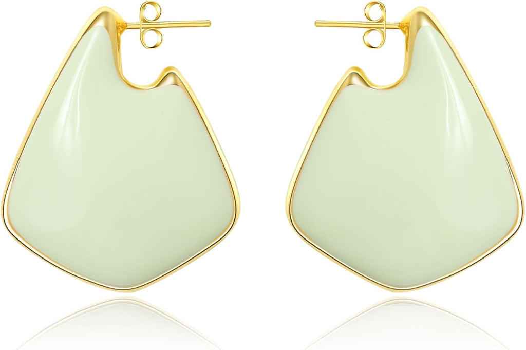 Trendy Gold Plated Knot Earrings for Women Chunky Statement Drop Dangle Earrings Lightweight Hypoallergenic Fashion Accessories Gold Jewelry Gifts for Womens