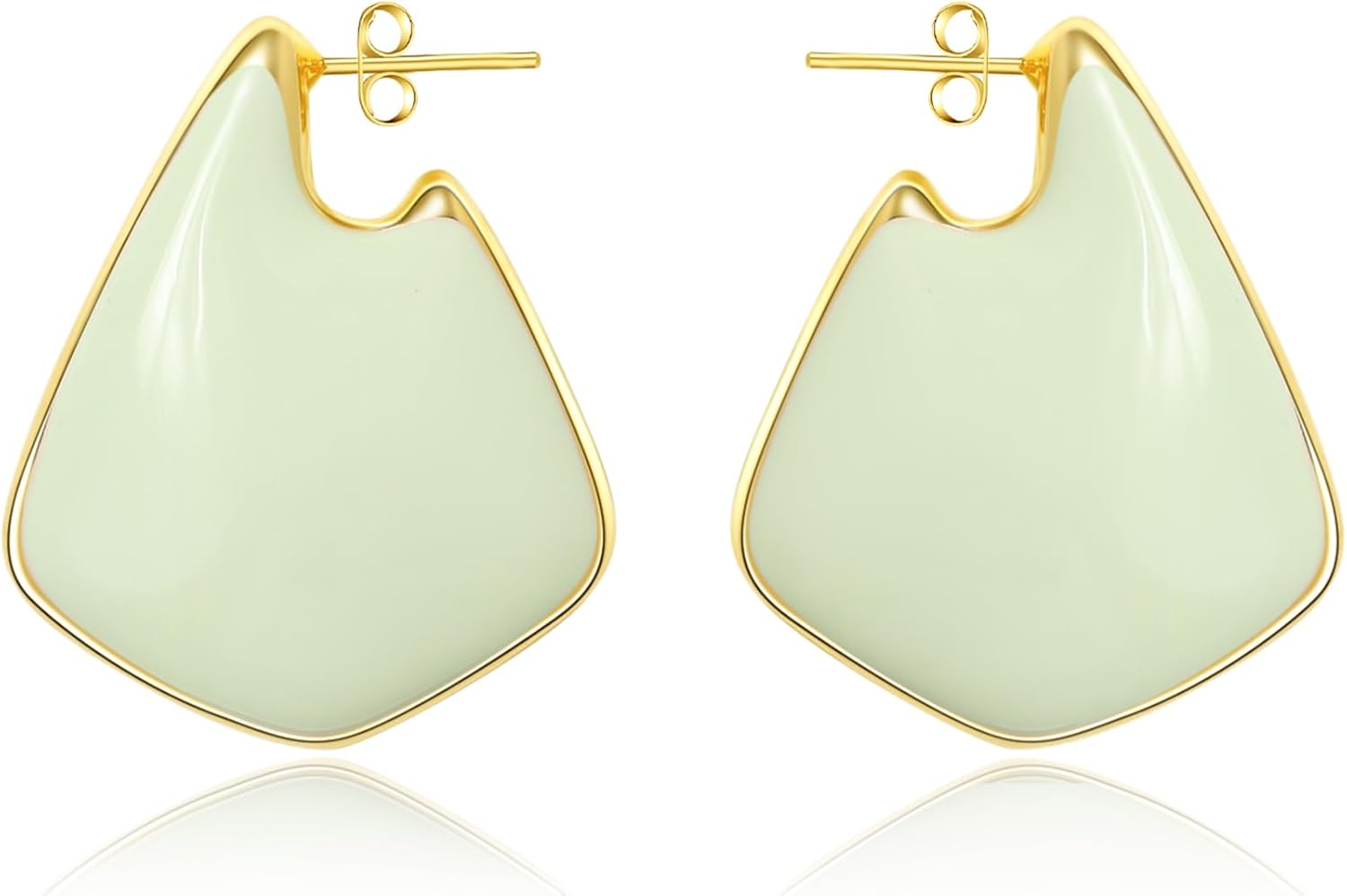 Trendy Gold Plated Knot Earrings for Women Chunky Statement Drop Dangle Earrings Lightweight Hypoallergenic Fashion Accessories Gold Jewelry Gifts for Womens