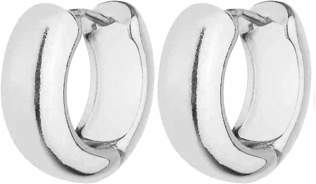 Gold Chunky Hoop Earrings Set for Women, 14K Gold Plated Twisted Huggie Hoop Earring Hypoallergenic, Thick Open Hoops Set Lightweight