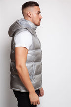 Shiny Hooded Gilet