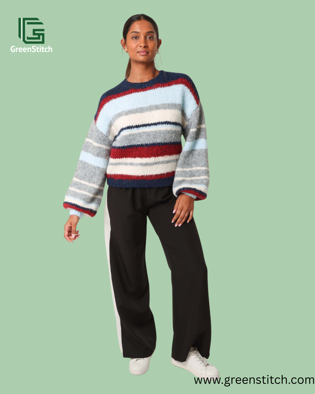 Blue Vanilla Navy Striped Jumper