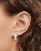 Obidos 14K Gold Plated Triple Huggie Illusion Stud Earrings | Double Huggie Hoop Earrings for One Hole | Gold Hoop Earrings for Women | Drop earrings