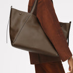 The Delphine Extra Large Open Top Tote Coffee - 113045