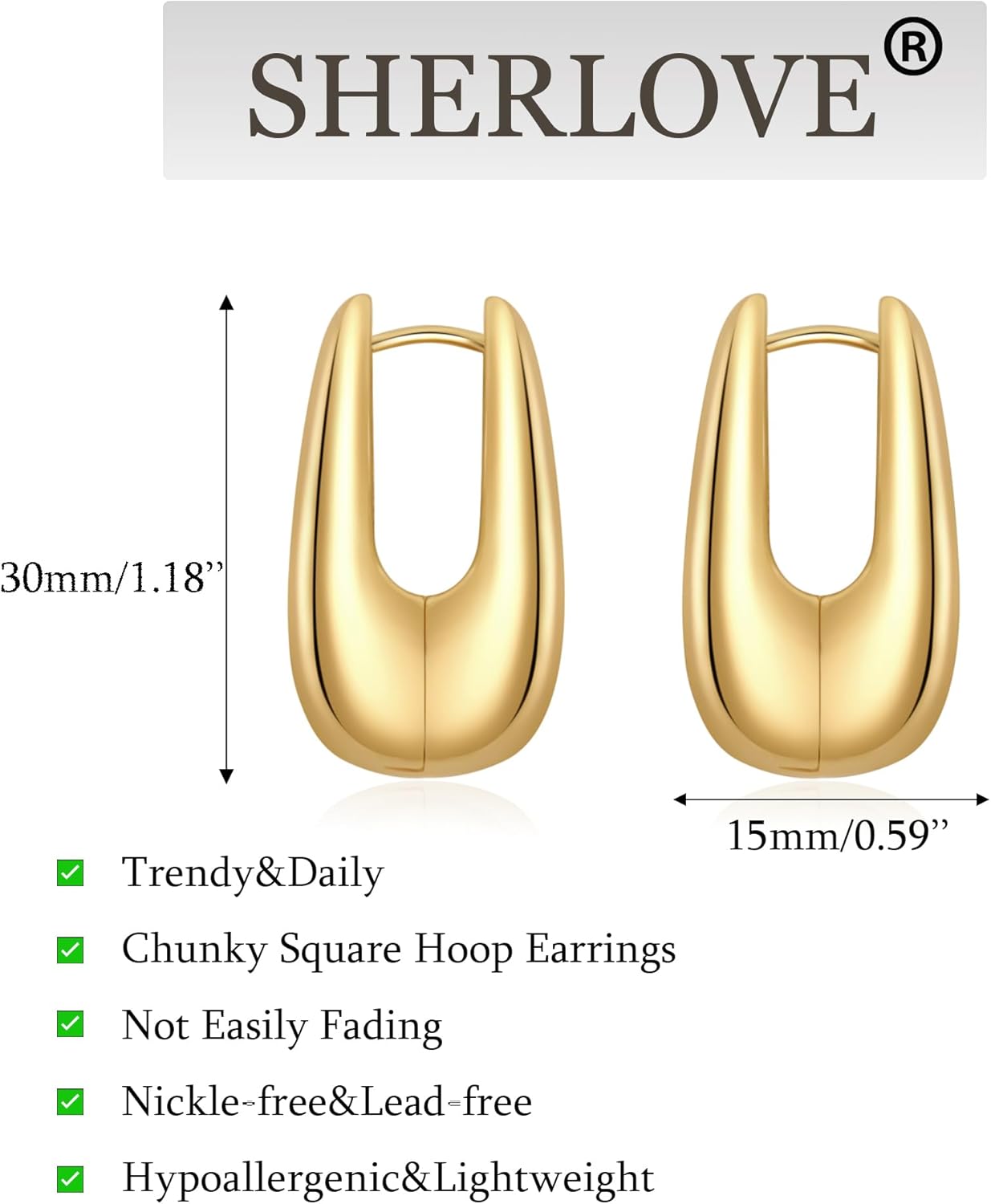 Trendy Gold Plated Knot Earrings for Women Chunky Statement Drop Dangle Earrings Lightweight Hypoallergenic Fashion Accessories Gold Jewelry Gifts for Womens