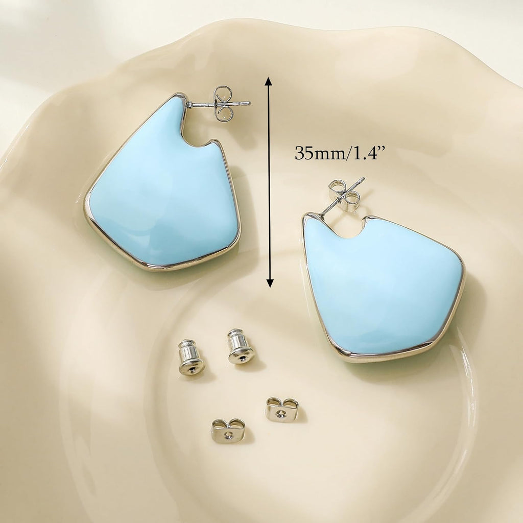 Trendy Gold Plated Knot Earrings for Women Chunky Statement Drop Dangle Earrings Lightweight Hypoallergenic Fashion Accessories Gold Jewelry Gifts for Womens