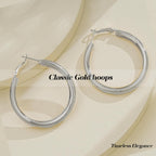 42 Pairs Gold Hoop Earrings Set for Women, Fashion Chunky Pearl Earrings Multipack Twisted Statement Earring Pack, Hypoallergenic Small Big Hoops Earrings for Birthday Party