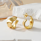 Trendy Gold Plated Knot Earrings for Women Chunky Statement Drop Dangle Earrings Lightweight Hypoallergenic Fashion Accessories Gold Jewelry Gifts for Womens