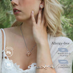 Leafael Necklaces for Women, Infinity Love Birthstone Heart Crystal Pendant, Birthday Jewelry Gifts for Her, Mom, and Wife, Silver Plated, 18 plus 2 inch Adjustable Chain