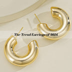 42 Pairs Gold Hoop Earrings Set for Women, Fashion Chunky Pearl Earrings Multipack Twisted Statement Earring Pack, Hypoallergenic Small Big Hoops Earrings for Birthday Party