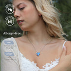 Leafael Necklaces for Women, Infinity Love Birthstone Heart Crystal Pendant, Birthday Jewelry Gifts for Her, Mom, and Wife, Silver Plated, 18 plus 2 inch Adjustable Chain