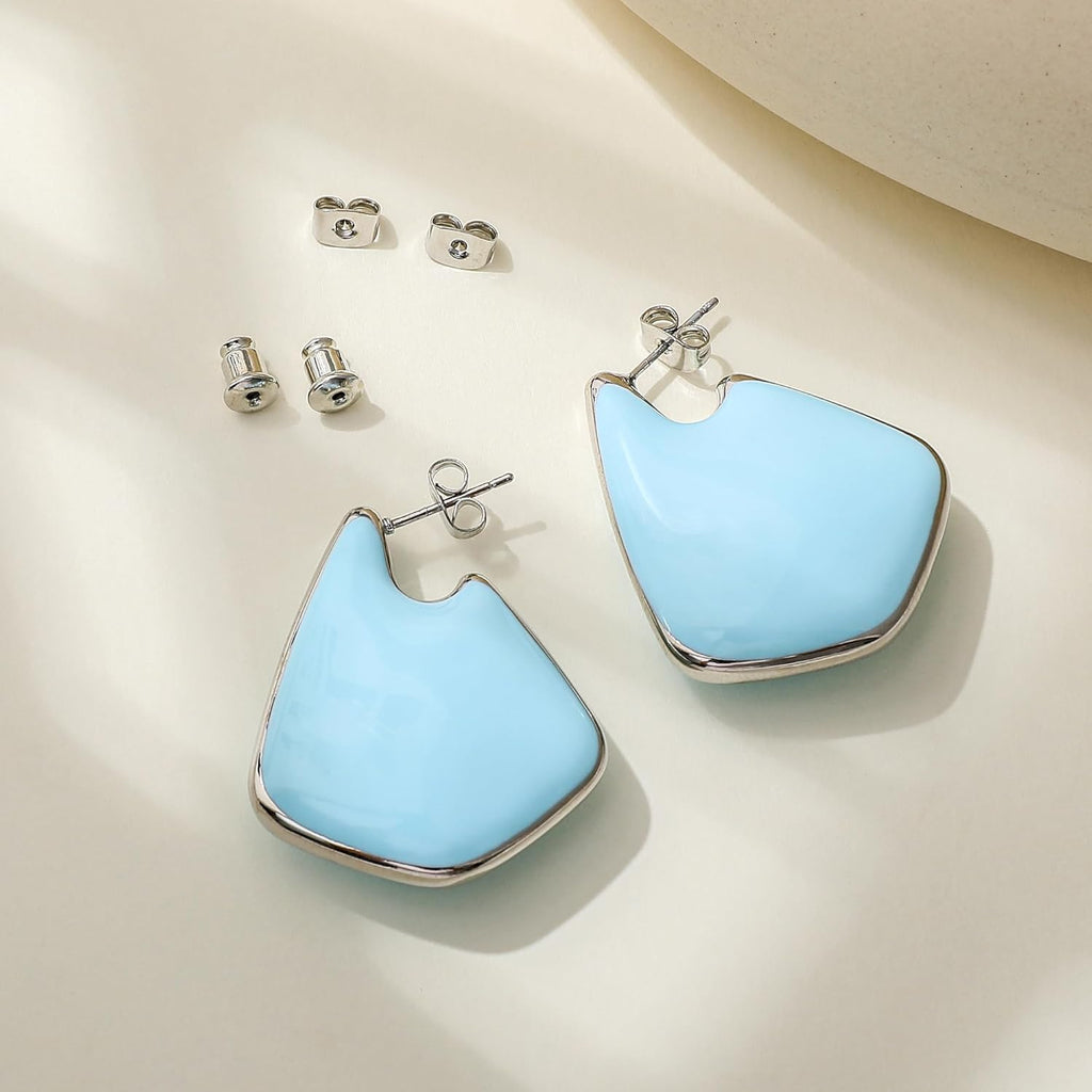 Trendy Gold Plated Knot Earrings for Women Chunky Statement Drop Dangle Earrings Lightweight Hypoallergenic Fashion Accessories Gold Jewelry Gifts for Womens