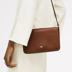 Maldon Mews Medium Flapover Cross Body Cognac - 112931