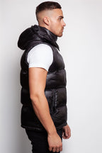 Shiny Hooded Gilet