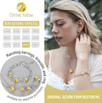 Leafael Necklaces for Women, Infinity Love Birthstone Heart Crystal Pendant, Birthday Jewelry Gifts for Her, Mom, and Wife, Silver Plated, 18 plus 2 inch Adjustable Chain