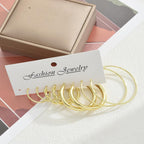 42 Pairs Gold Hoop Earrings Set for Women, Fashion Chunky Pearl Earrings Multipack Twisted Statement Earring Pack, Hypoallergenic Small Big Hoops Earrings for Birthday Party