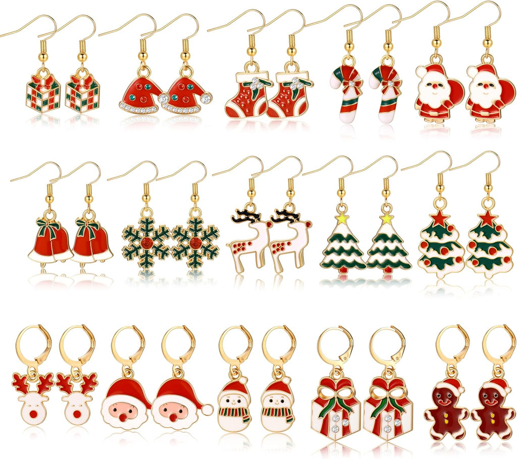 42 Pairs Gold Hoop Earrings Set for Women, Fashion Chunky Pearl Earrings Multipack Twisted Statement Earring Pack, Hypoallergenic Small Big Hoops Earrings for Birthday Party