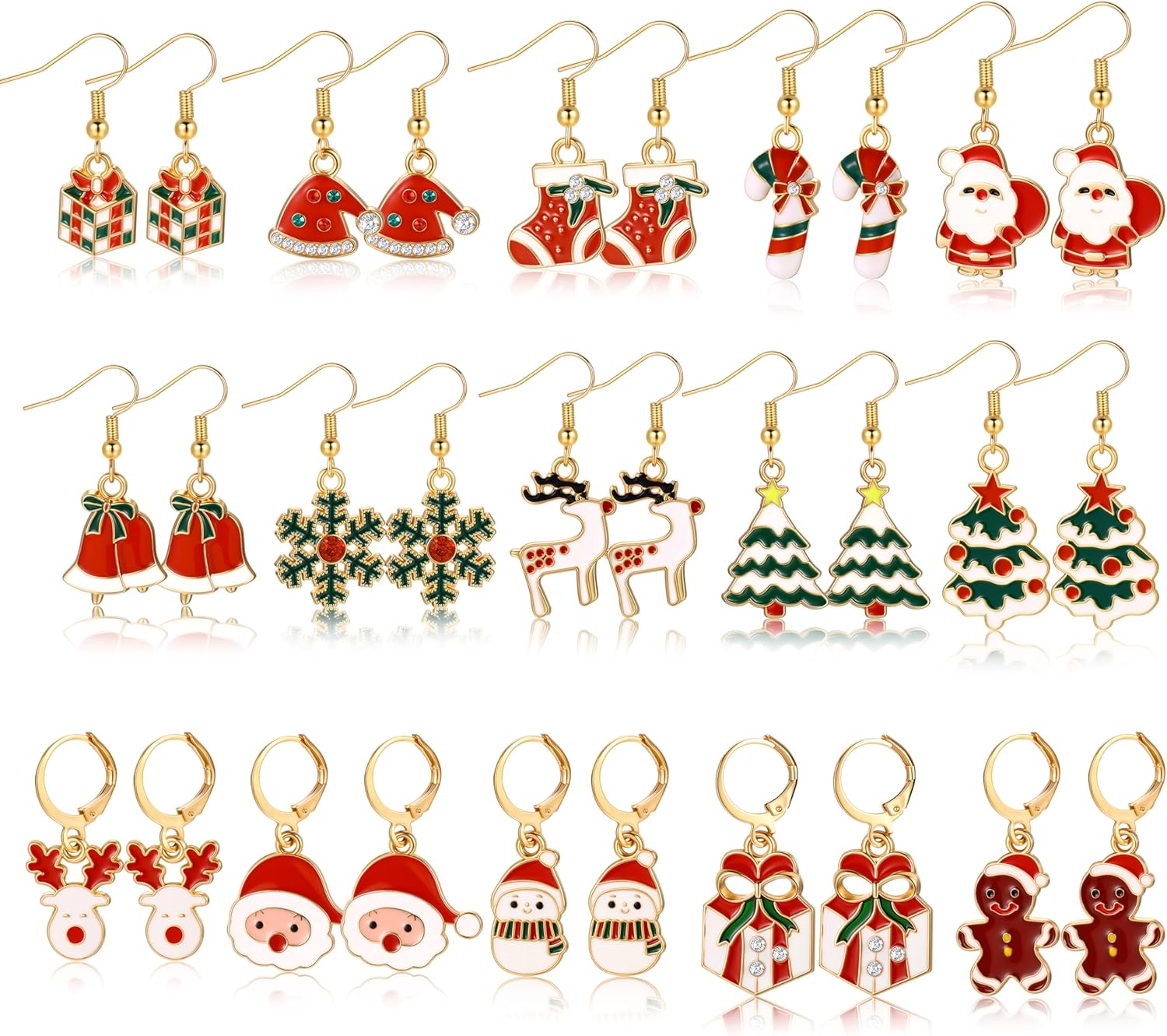 42 Pairs Gold Hoop Earrings Set for Women, Fashion Chunky Pearl Earrings Multipack Twisted Statement Earring Pack, Hypoallergenic Small Big Hoops Earrings for Birthday Party