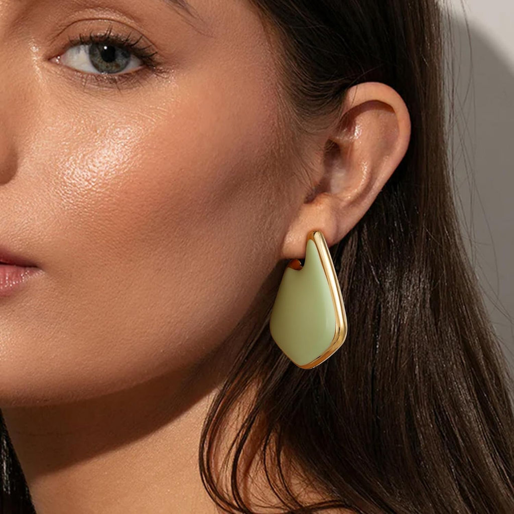 Trendy Gold Plated Knot Earrings for Women Chunky Statement Drop Dangle Earrings Lightweight Hypoallergenic Fashion Accessories Gold Jewelry Gifts for Womens