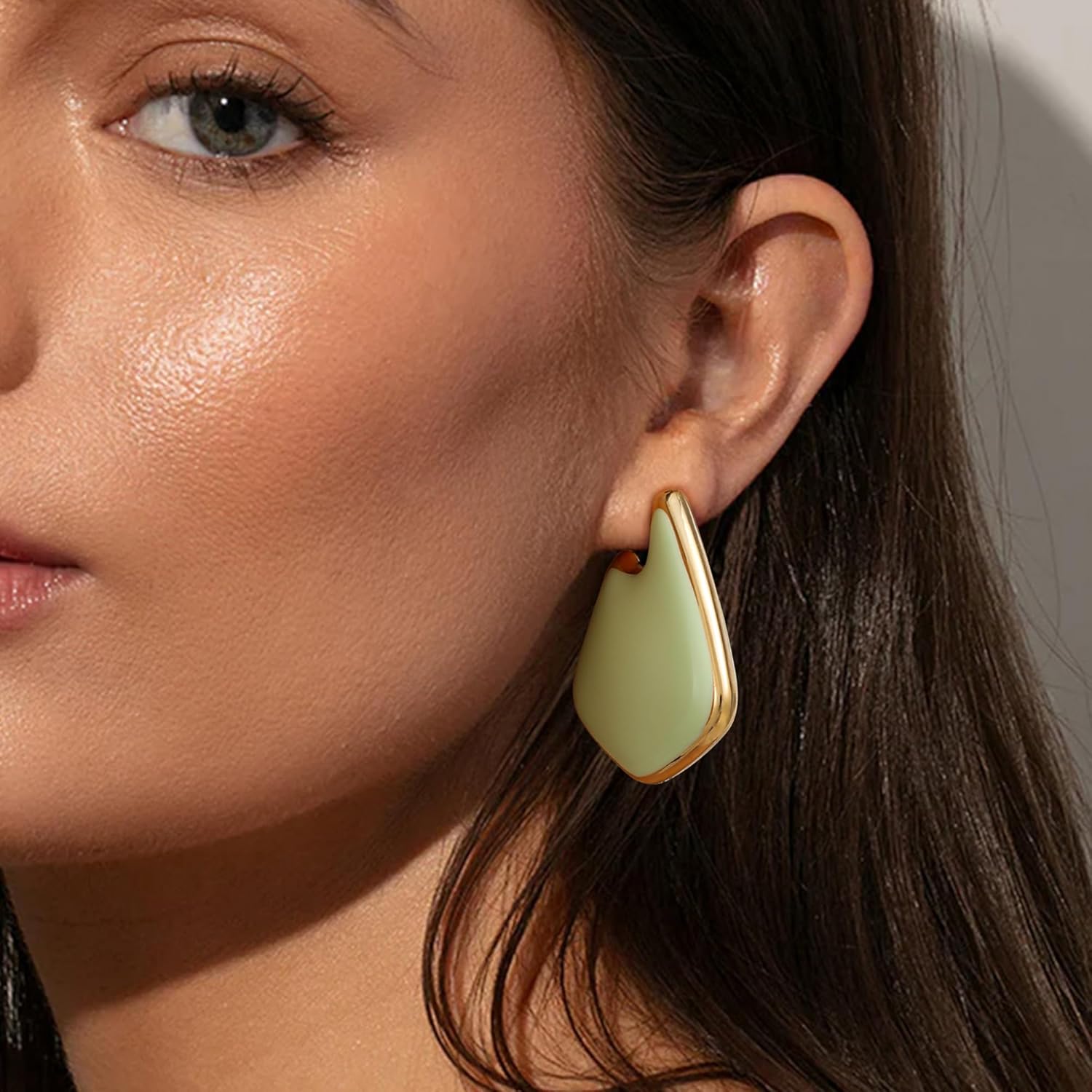 Trendy Gold Plated Knot Earrings for Women Chunky Statement Drop Dangle Earrings Lightweight Hypoallergenic Fashion Accessories Gold Jewelry Gifts for Womens