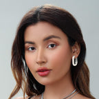 Gold Chunky Hoop Earrings Set for Women, 14K Gold Plated Twisted Huggie Hoop Earring Hypoallergenic, Thick Open Hoops Set Lightweight