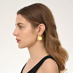 Trendy Gold Plated Knot Earrings for Women Chunky Statement Drop Dangle Earrings Lightweight Hypoallergenic Fashion Accessories Gold Jewelry Gifts for Womens