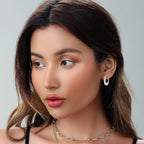 Gold Chunky Hoop Earrings Set for Women, 14K Gold Plated Twisted Huggie Hoop Earring Hypoallergenic, Thick Open Hoops Set Lightweight