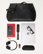 The Christina Large Suede Ziptop Shoulder Bag - 112198