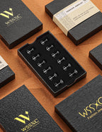 6 Pairs Stud Earrings Set, Hypoallergenic Cubic Zirconia 316L Earrings Stainless Steel CZ Earrings 3-8mm (Steel color)