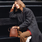 Dukes Place Leather Small Compartment Cross Body Bag in Chocolate - 112130