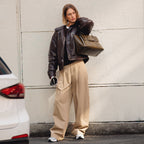 The Chancery Leather Medium Flapover Shoulder Bag in Pine Needle - 112253