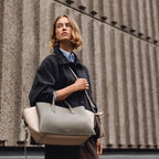 The Romilly Leather Large Ziptop Grab Bag in Pine Needle - 112268