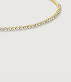 CRYSTAL LINE AND BOX CHAIN BRACELET