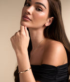 ROSE GOLD ADJUSTABLE BANGLE BAR BRACELET