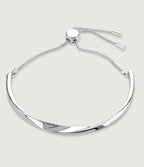 SILVER ADJUSTABLE TWIST BRACELET