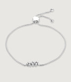 SILVER ADJUSTABLE PEBBLE BRACELET