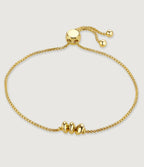 GOLD ADJUSTABLE PEBBLE BRACELET