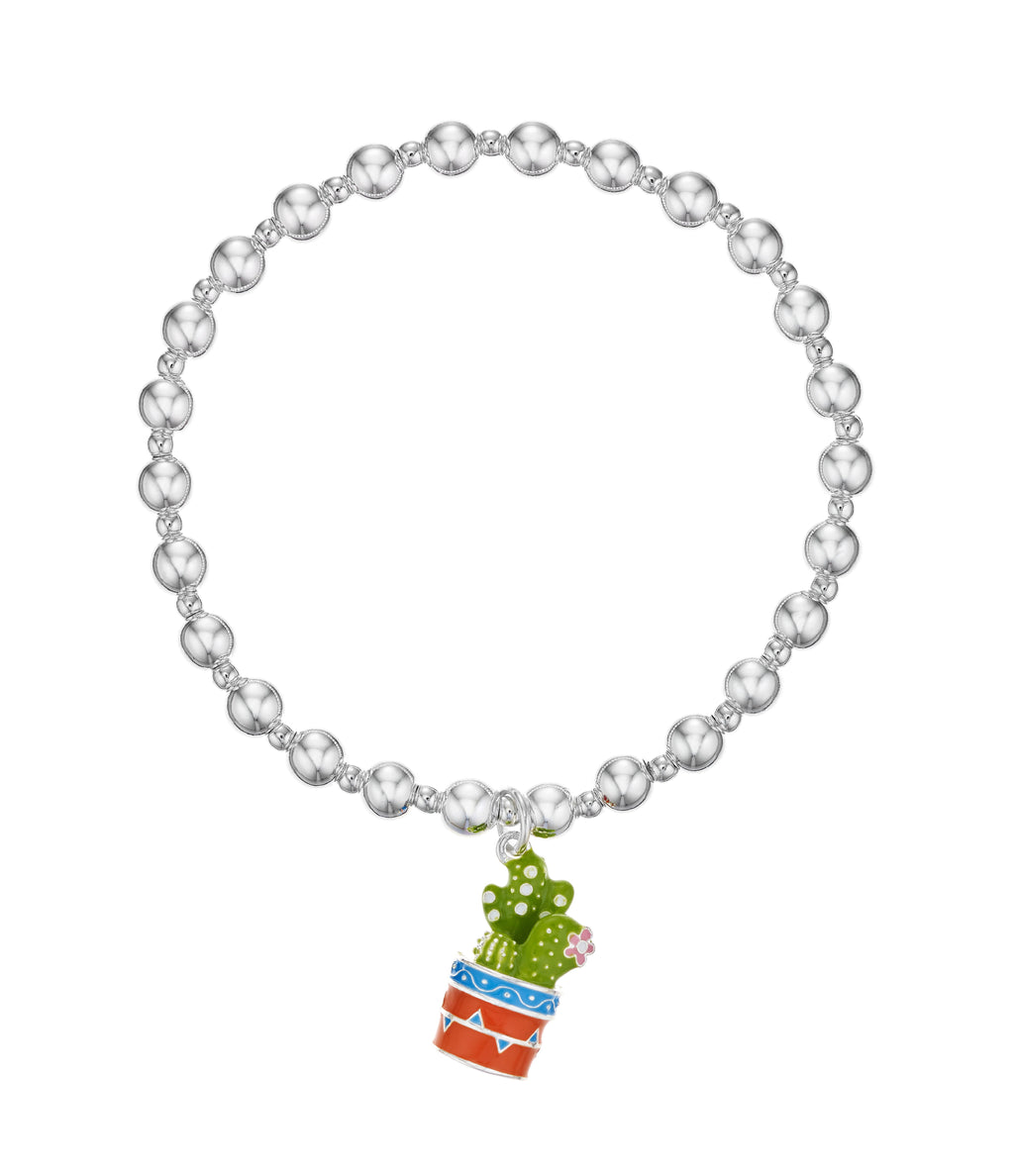 * BUCKLEY CACTUS BEADED CHARM BRACELET