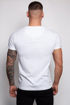 Crew Neck Pocket Roll T-Shirt